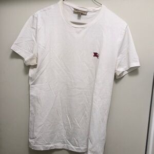 Classic White T-Shirt with Red Logo